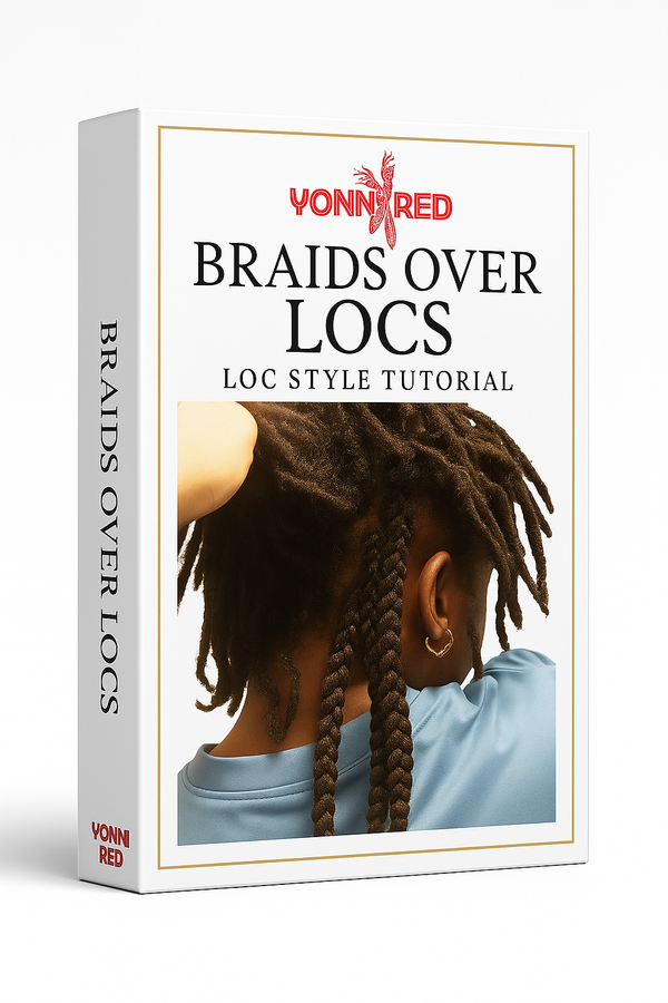 Braid Over Locs Tutorial